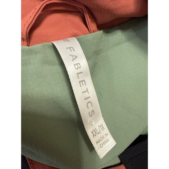 Fabletics The Heights Multicolor Colorblock Hoodie Windbreaker Cargo Jacket XXL - Picture 4 of 5